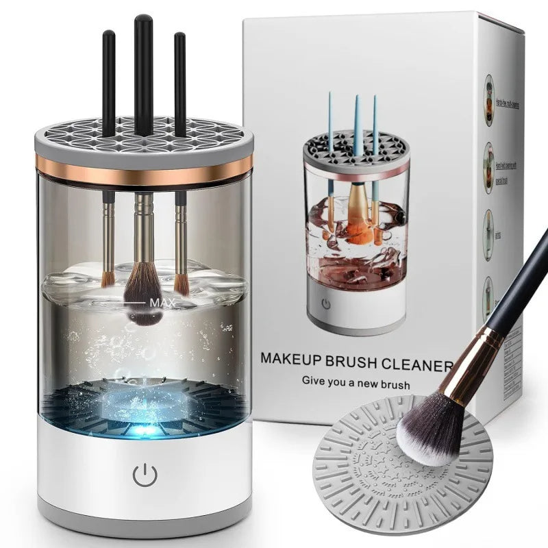 Nettoyeur de pinceaux de maquillage électrique